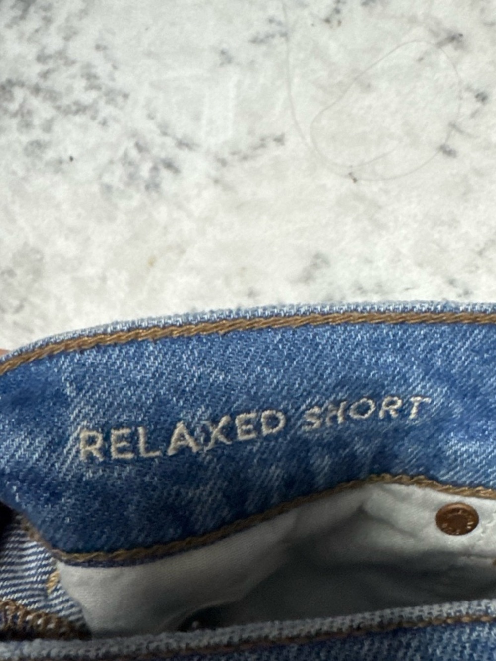 American Eagle Outfitters Distressed Light Blue Jean Shorts - Picture 3 of 4